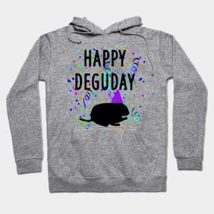 Happy Degu Day pet balance bike animal animal lover Hoodie